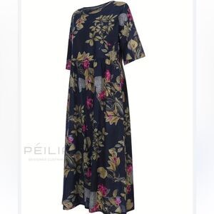ZANZEA COLLECTION FLORAL WOMEN DRESS SIZE L